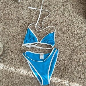 Wild Fable Blue and White Bikini